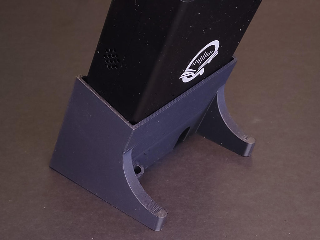 PortaPack H2 Desk Stand with Custom Callsign Plate