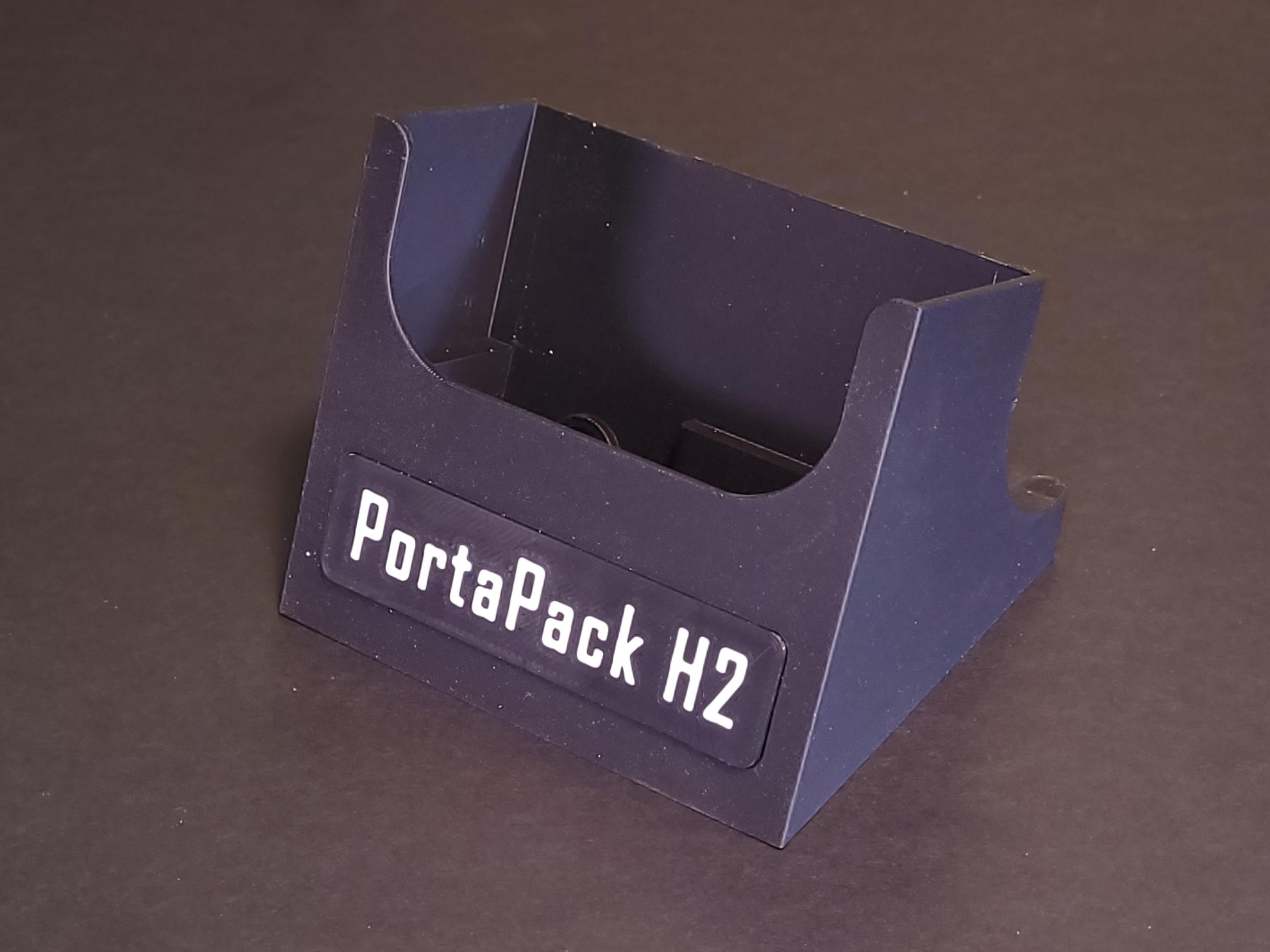 PortaPack H2 Desk Stand with Custom Callsign Plate