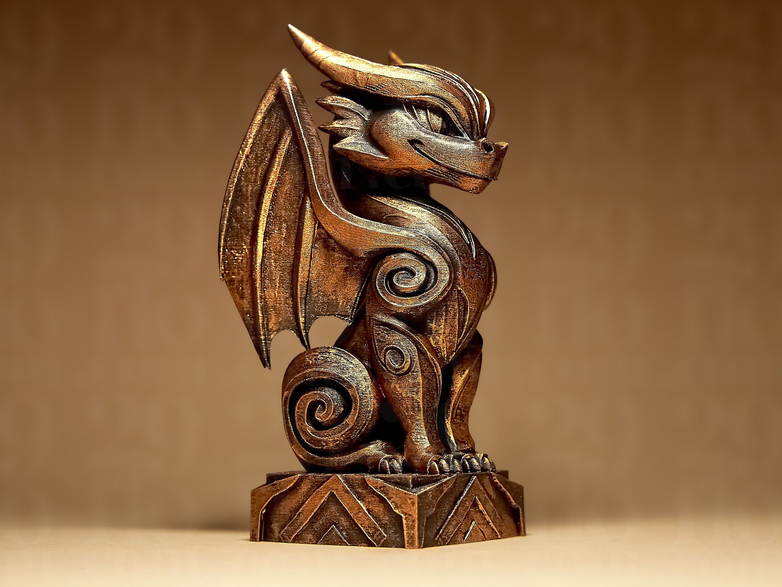 Upright Ornate Dragon - Dragons Series