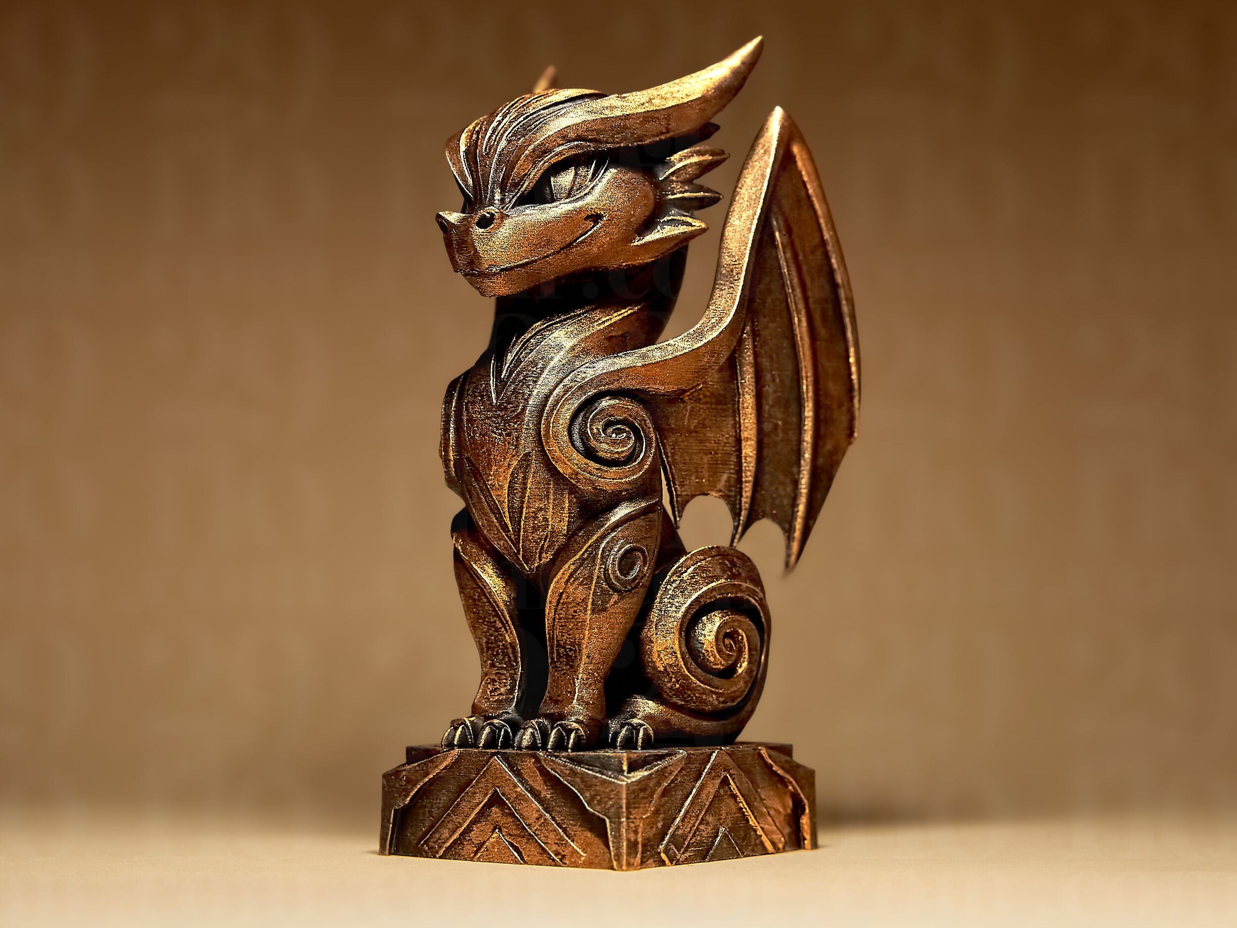 Upright Ornate Dragon - Dragons Series