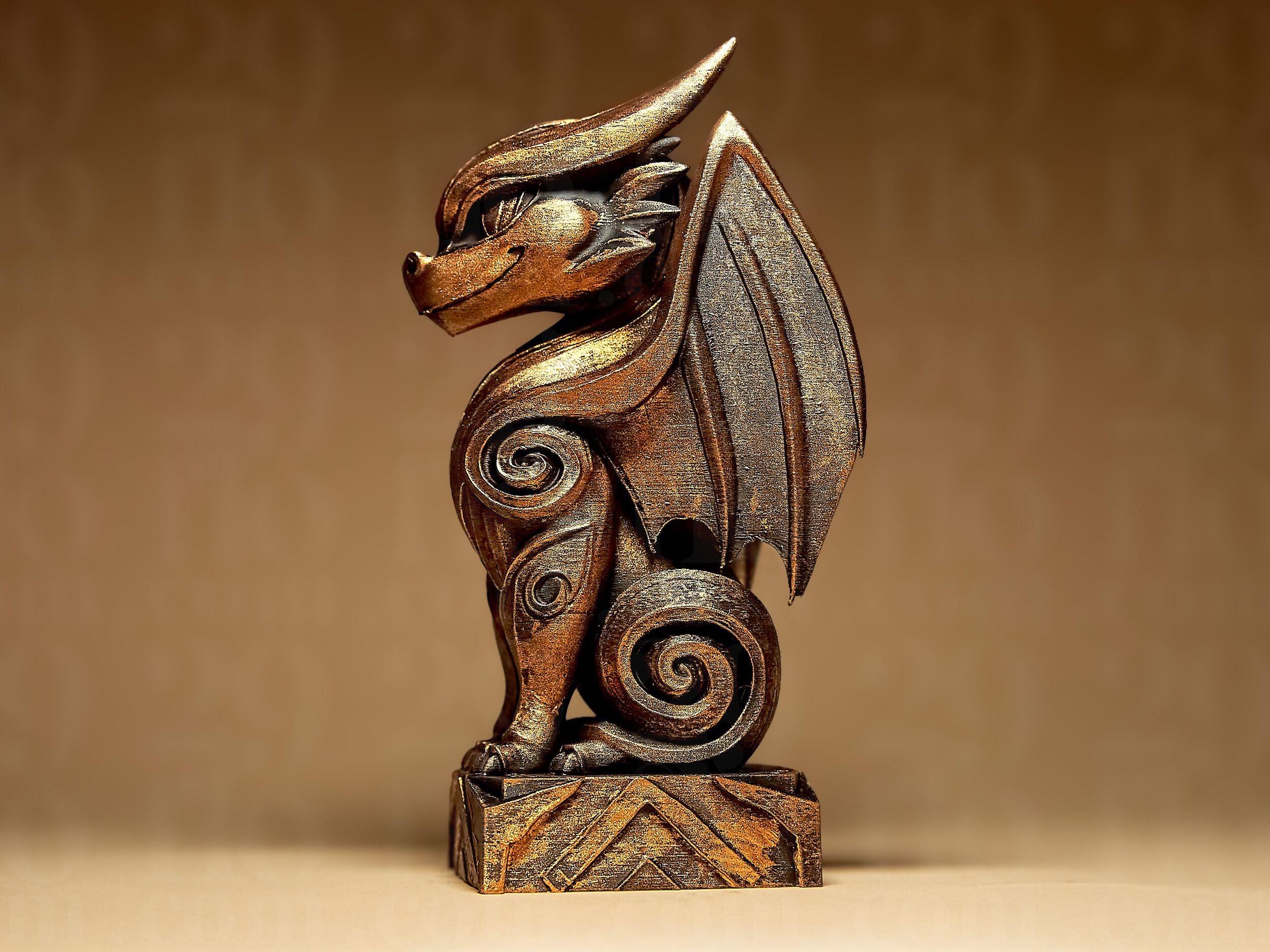 Upright Ornate Dragon - Dragons Series