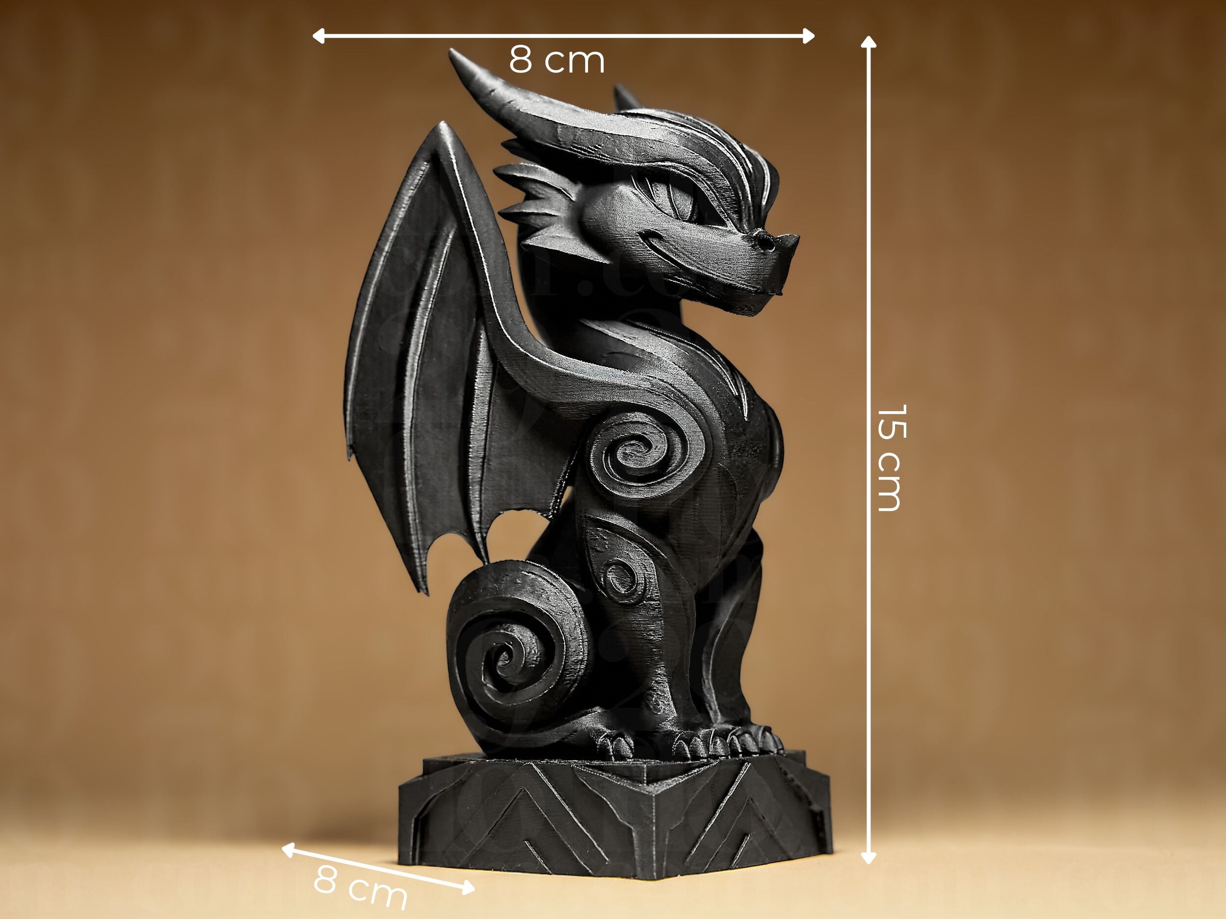 Upright Ornate Dragon - Dragons Series