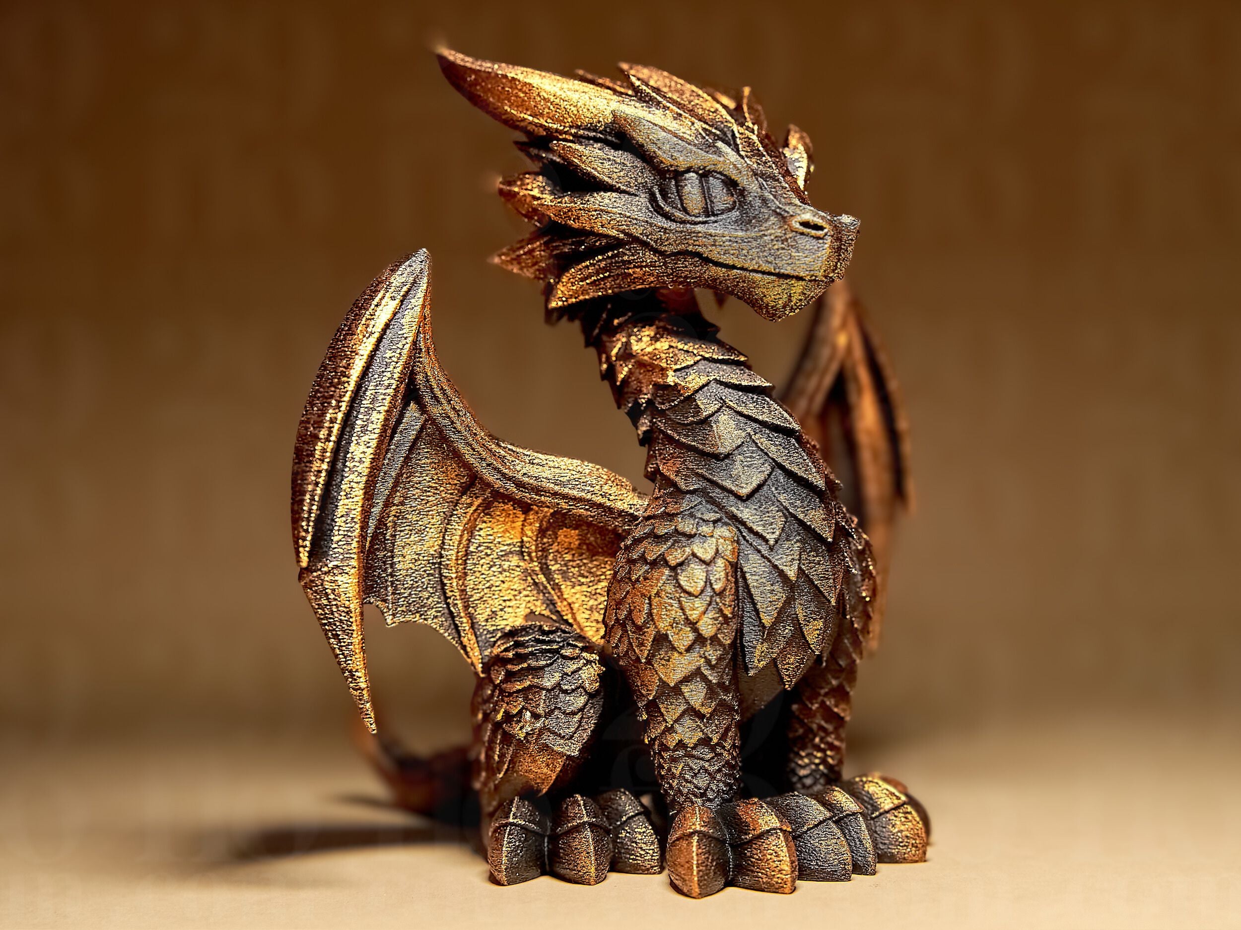 Upright Sitting Dragon - Dragons Series