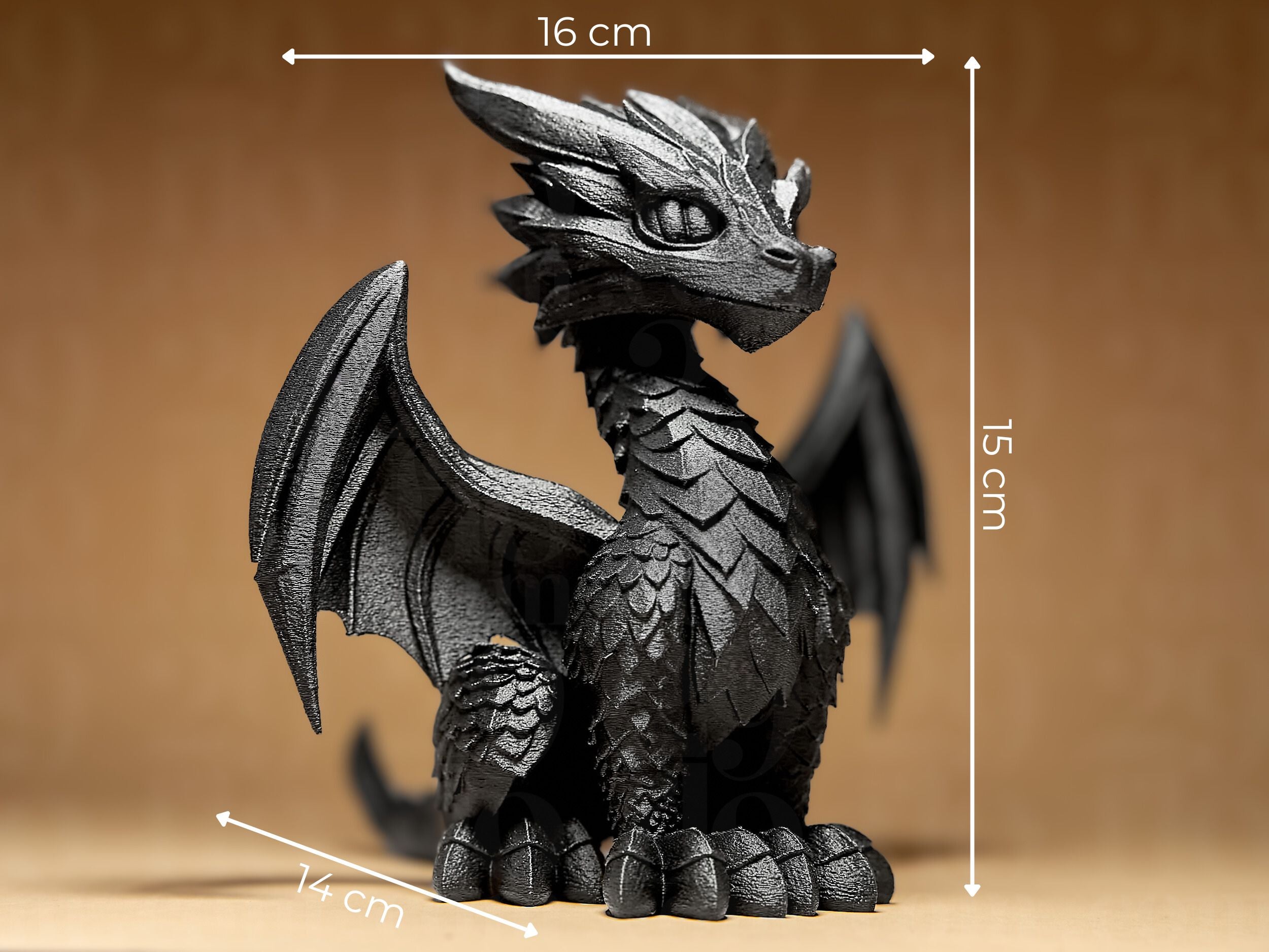 Upright Sitting Dragon - Dragons Series