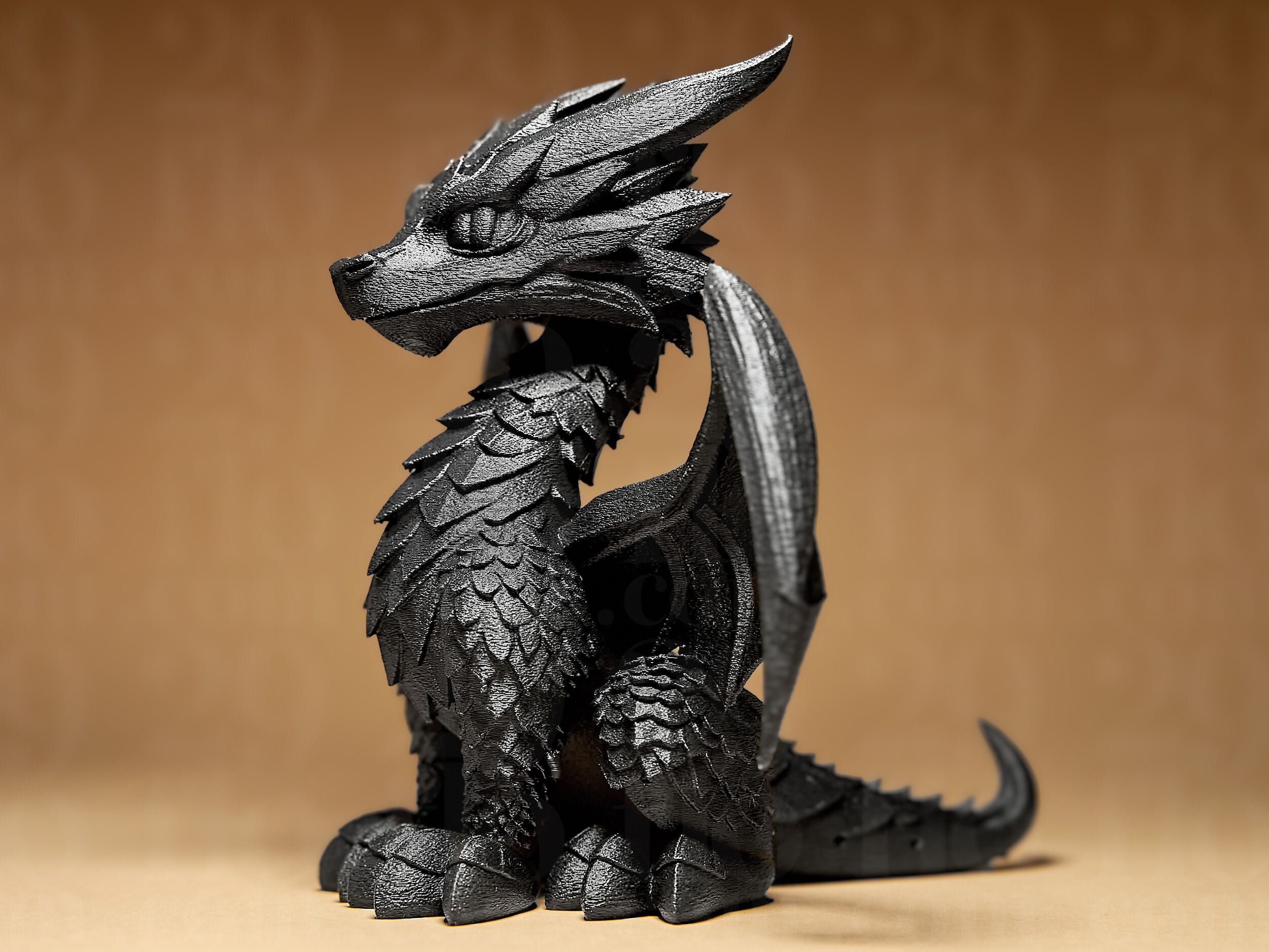 Upright Sitting Dragon - Dragons Series