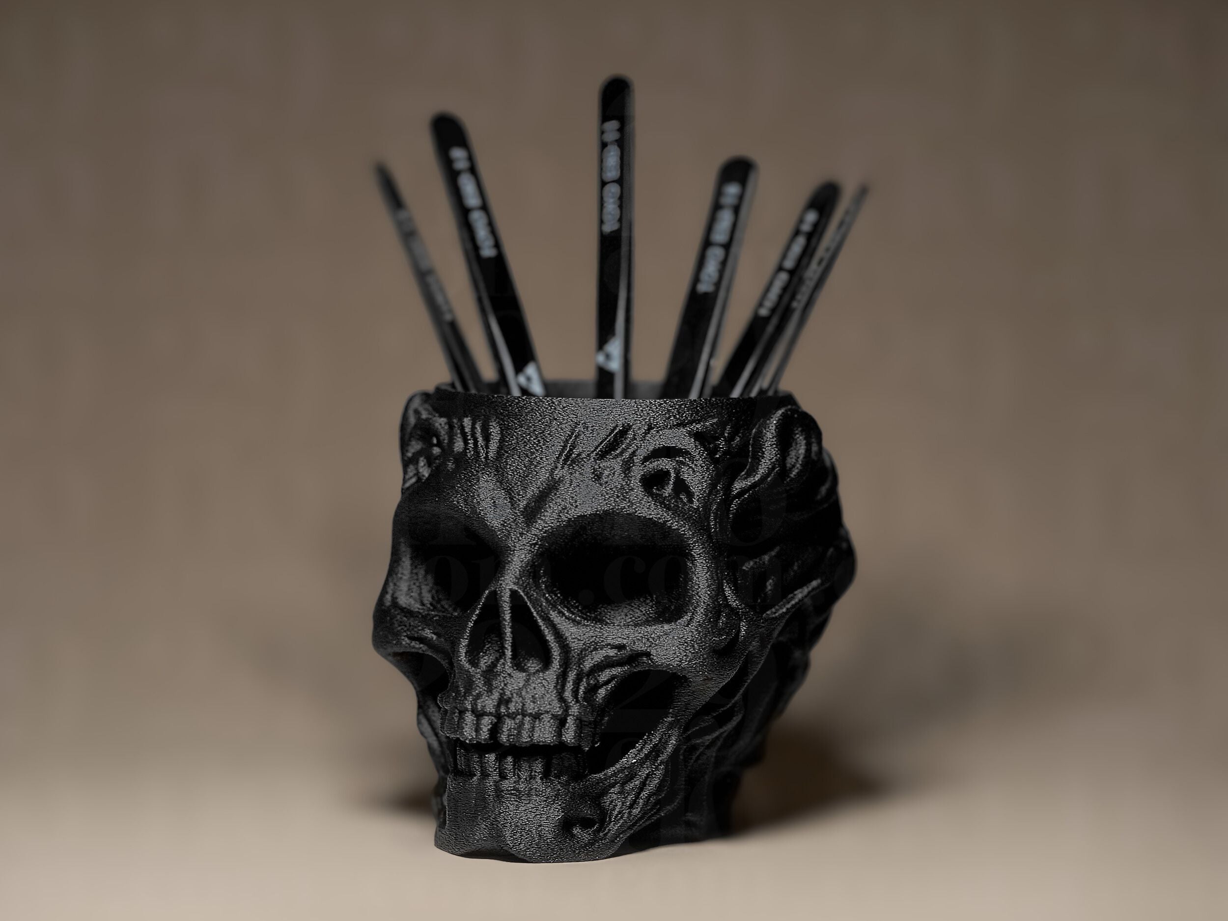 Skull Pen holder - Gothic Skull Series