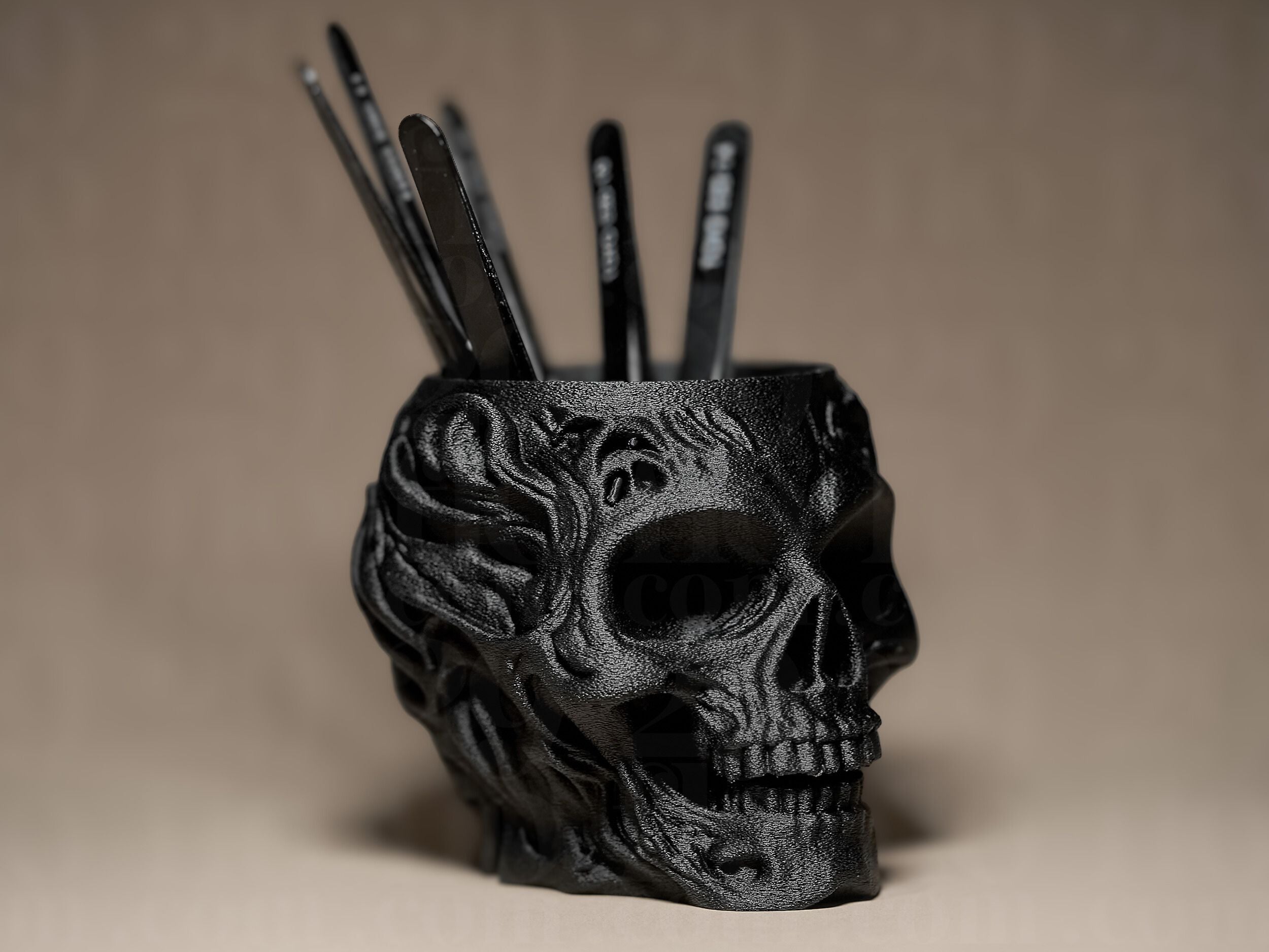 Skull Pen holder - Gothic Skull Series