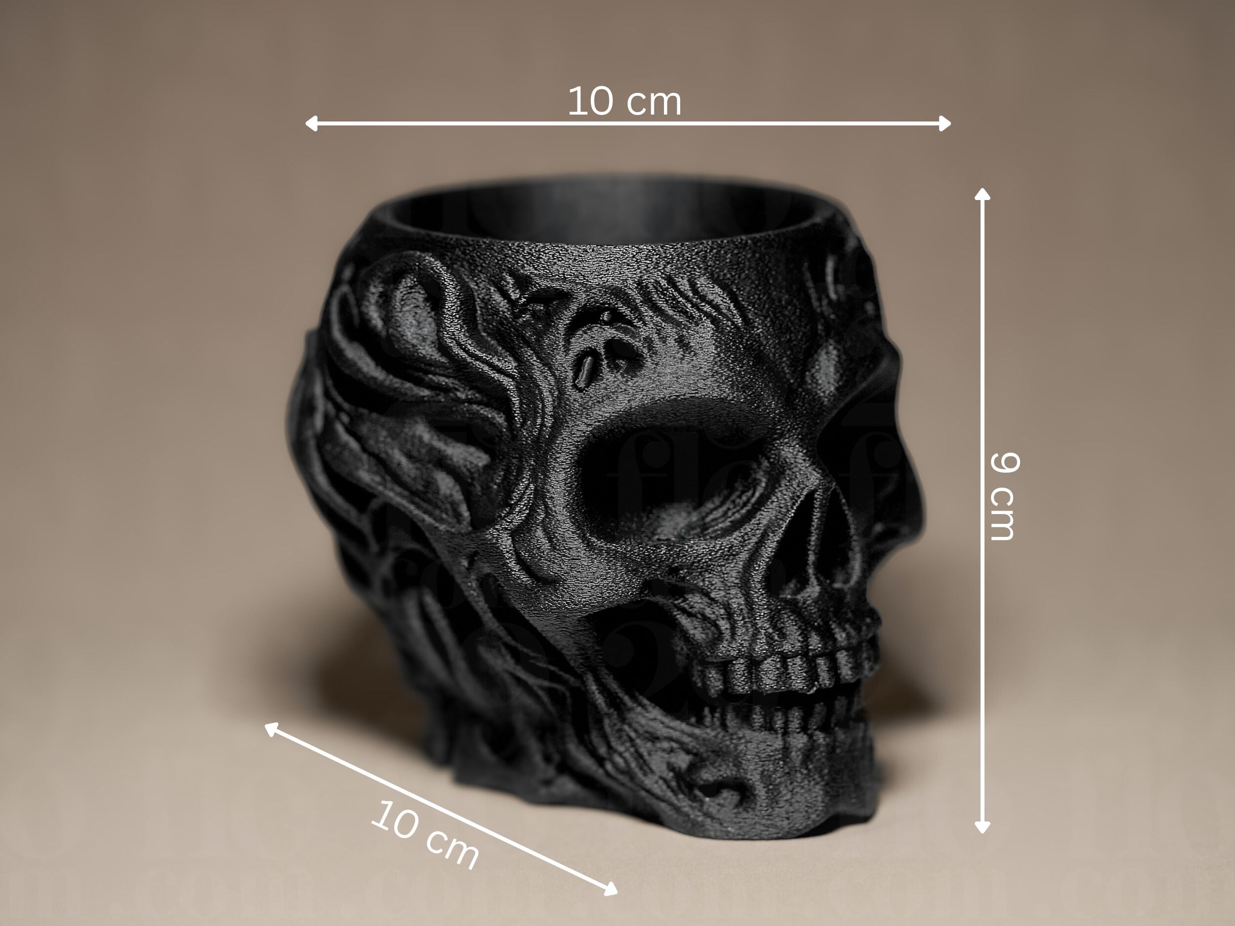 Skull Pen holder - Gothic Skull Series